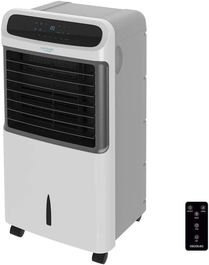 Climatizador evaporativo Cecotec 5500, 12 litros, con mando a distancia, 80W, ref: 5876